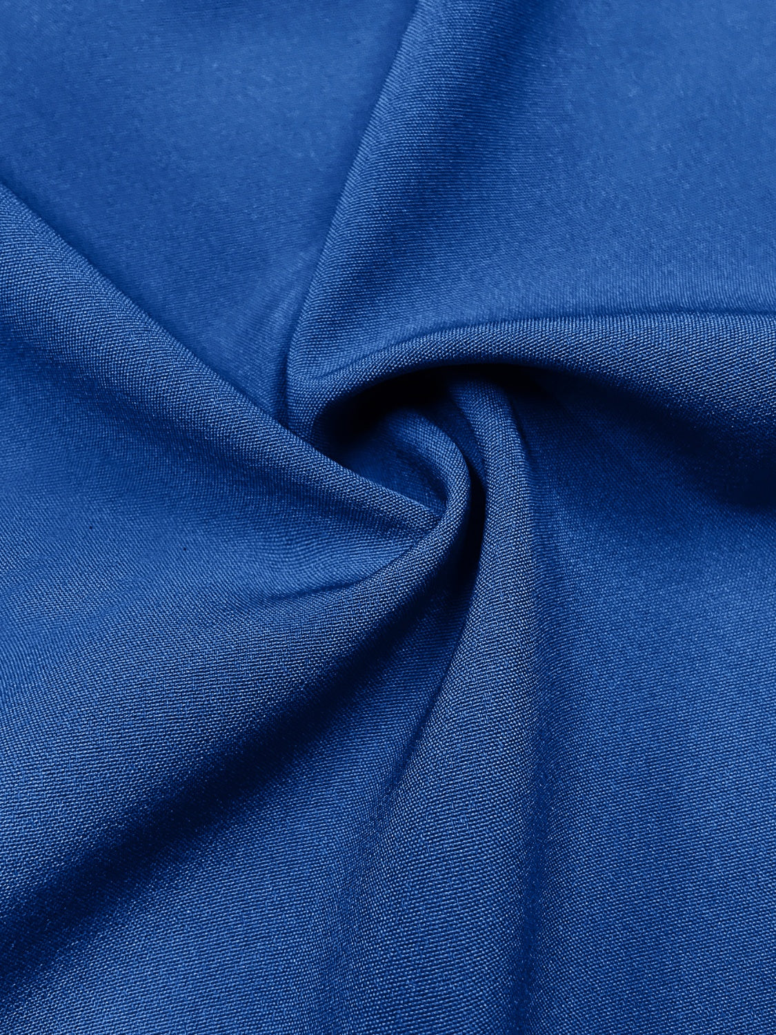“The Blue Babe” Twisted High-Low Short Sleeve Blouse
