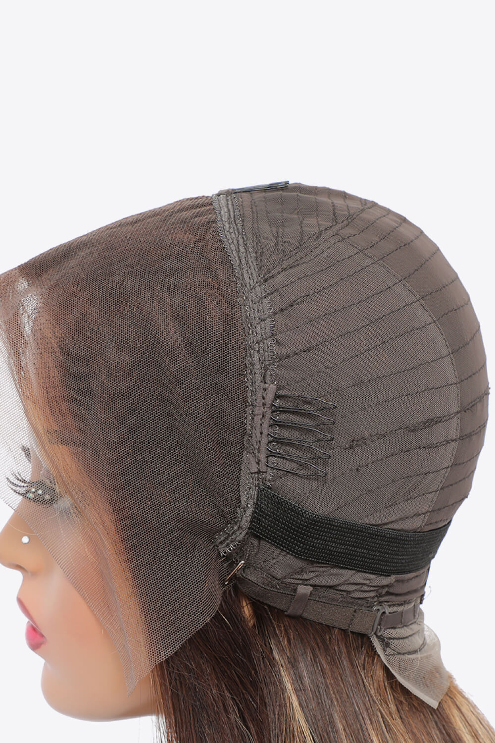 “Brick Bundles:Georgina” 18" 160g Highlight Ombre #P4/27 13x4 Lace Front Wigs Human Virgin Hair 150% Density