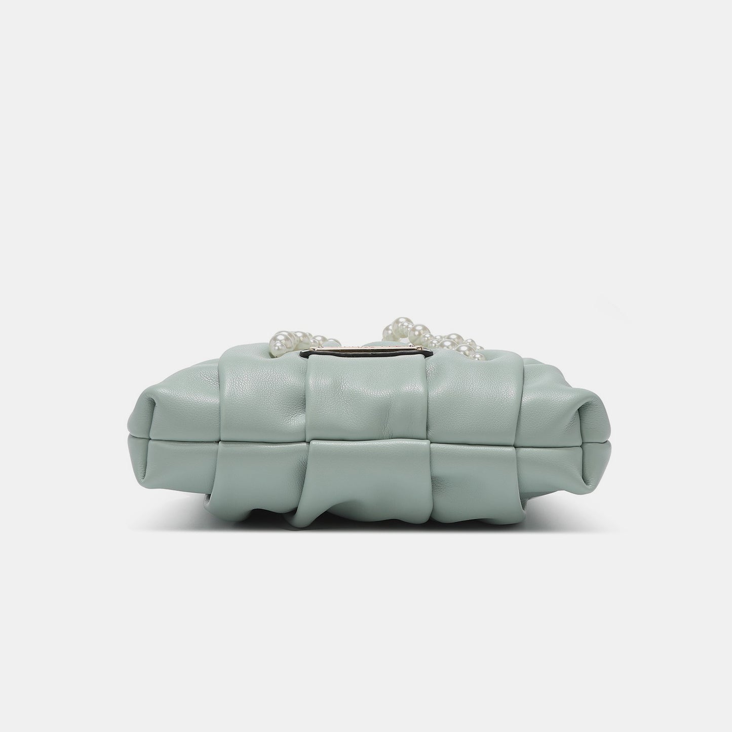 Brick Bag:Pearl Bow Chain Strap Purse