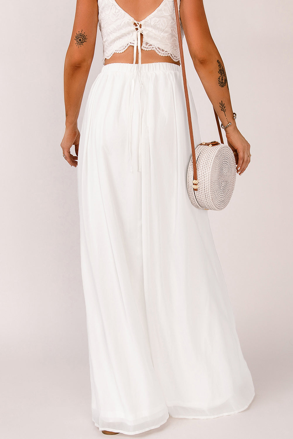 “The Gypsy” Elastic Waistband Split Maxi Skirt