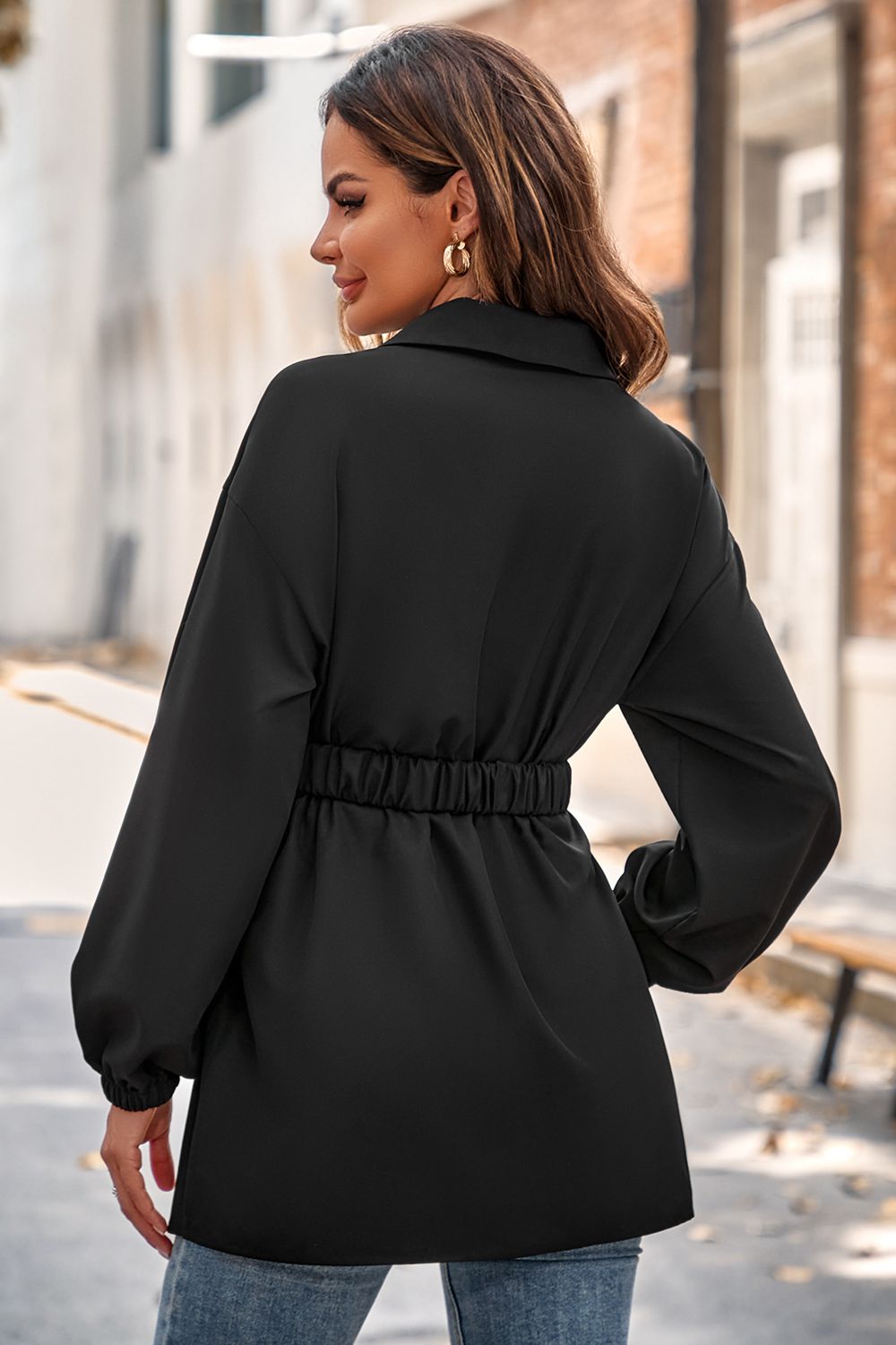 “The High Society” Collared Neck Button Down Long Sleeve Shirt