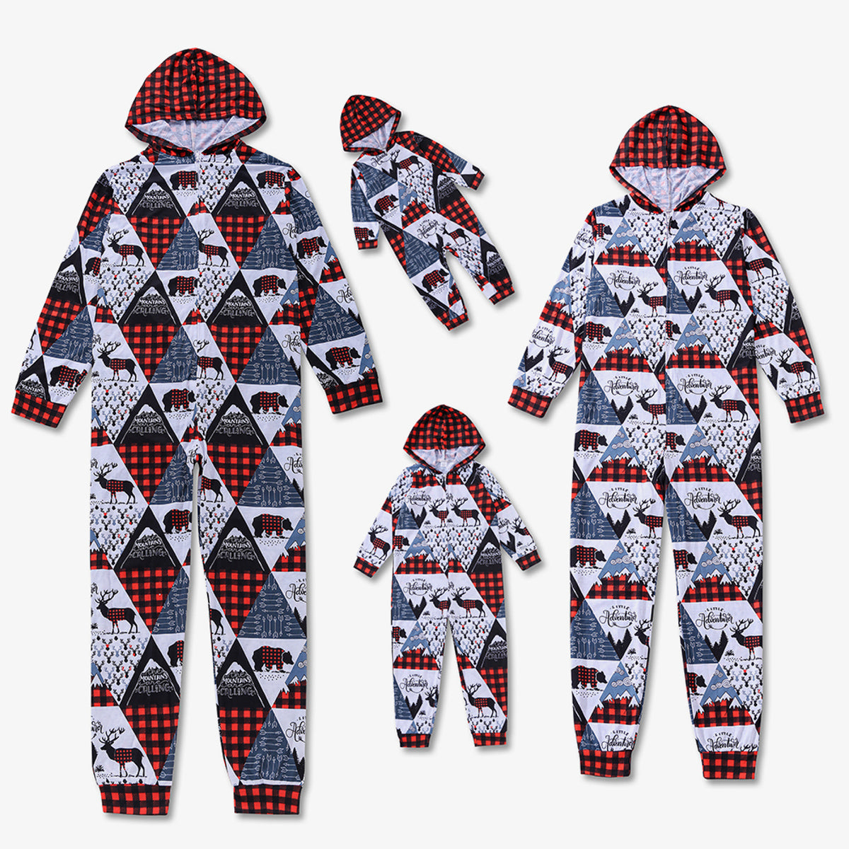 “The Wintry” Men Printed Hooded Jumpsuit
