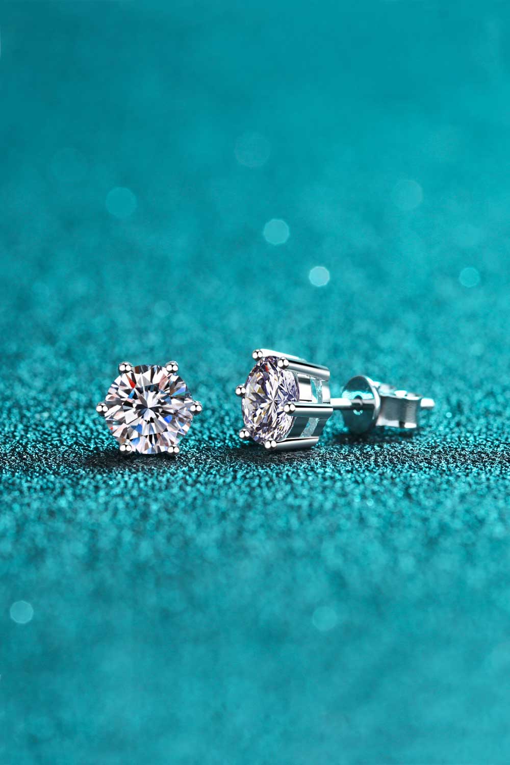 Brick Bling: Endless Cheer Moissanite Stud Earrings