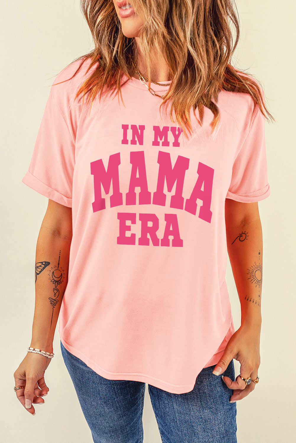 “The IN MY MAMA ERA” Round Neck T-Shirt