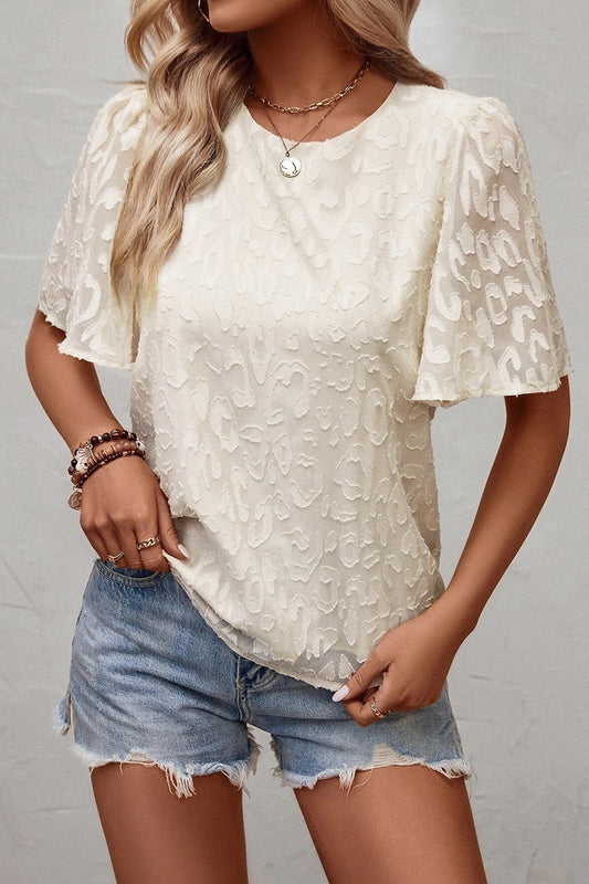 “The Suds Queen” Round Neck Half Sleeve Blouse