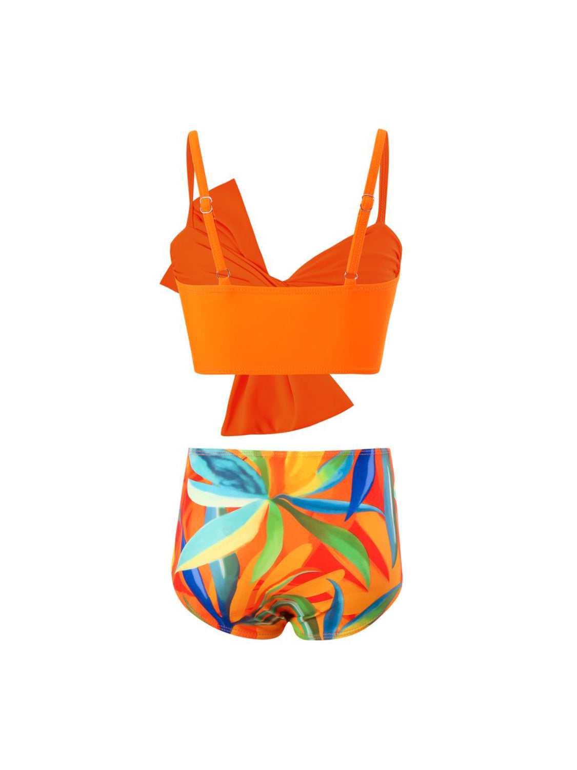 “The Kiddie Picasso” Twisted Spaghetti Strap Two-Piece Swim Set