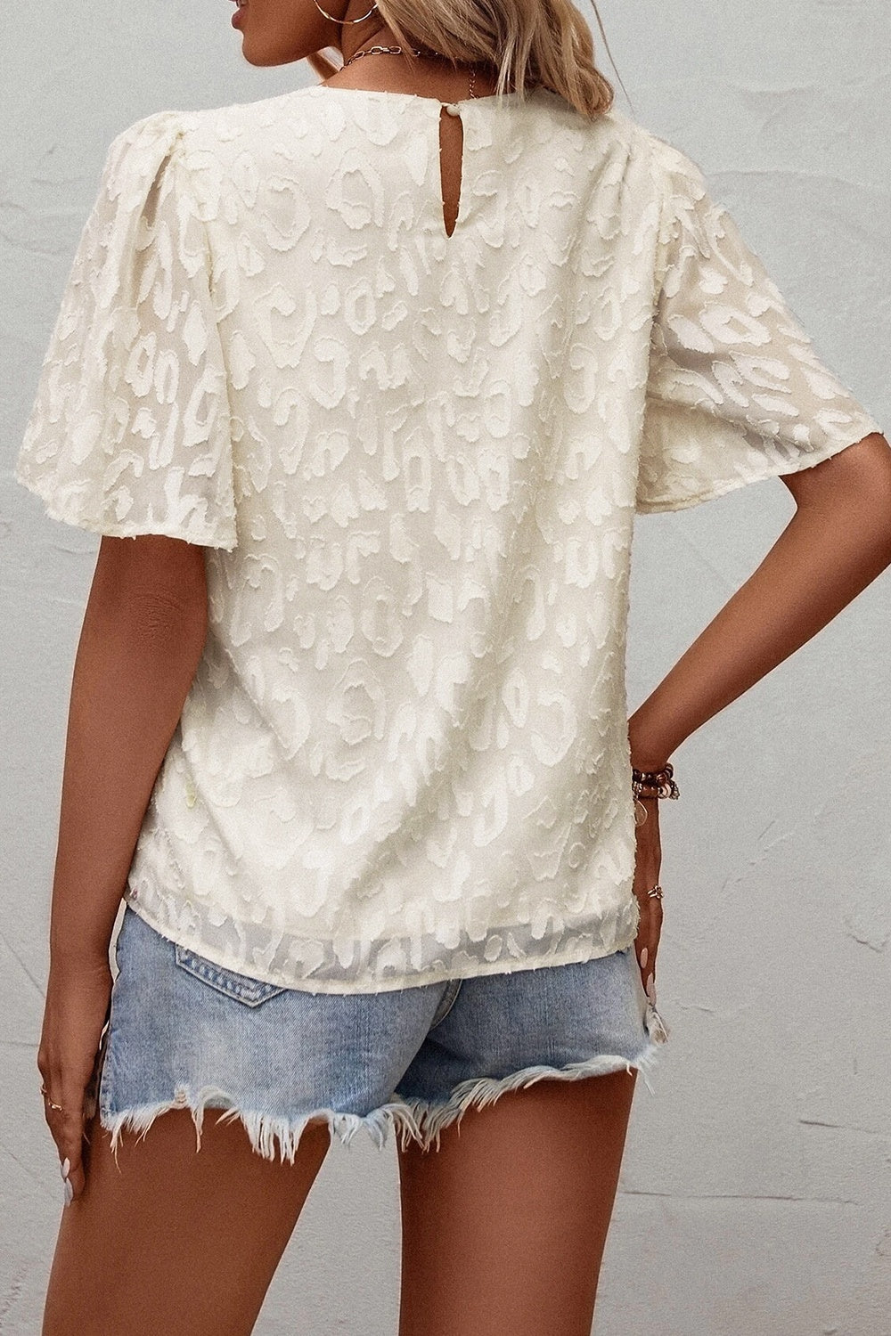 “The Suds Queen” Round Neck Half Sleeve Blouse