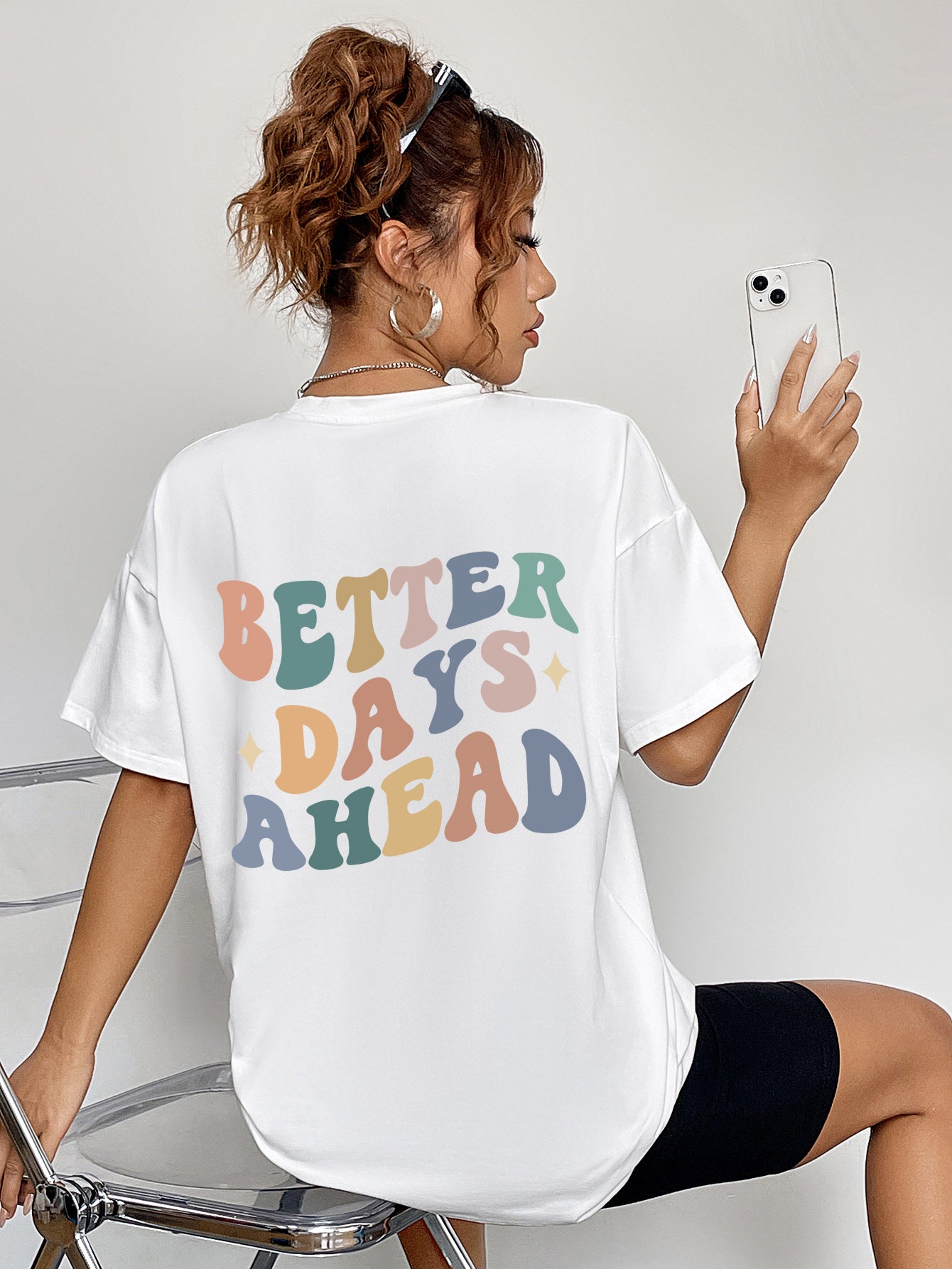 “The BETTER DAYS AHEAD” Round Neck T-Shirt