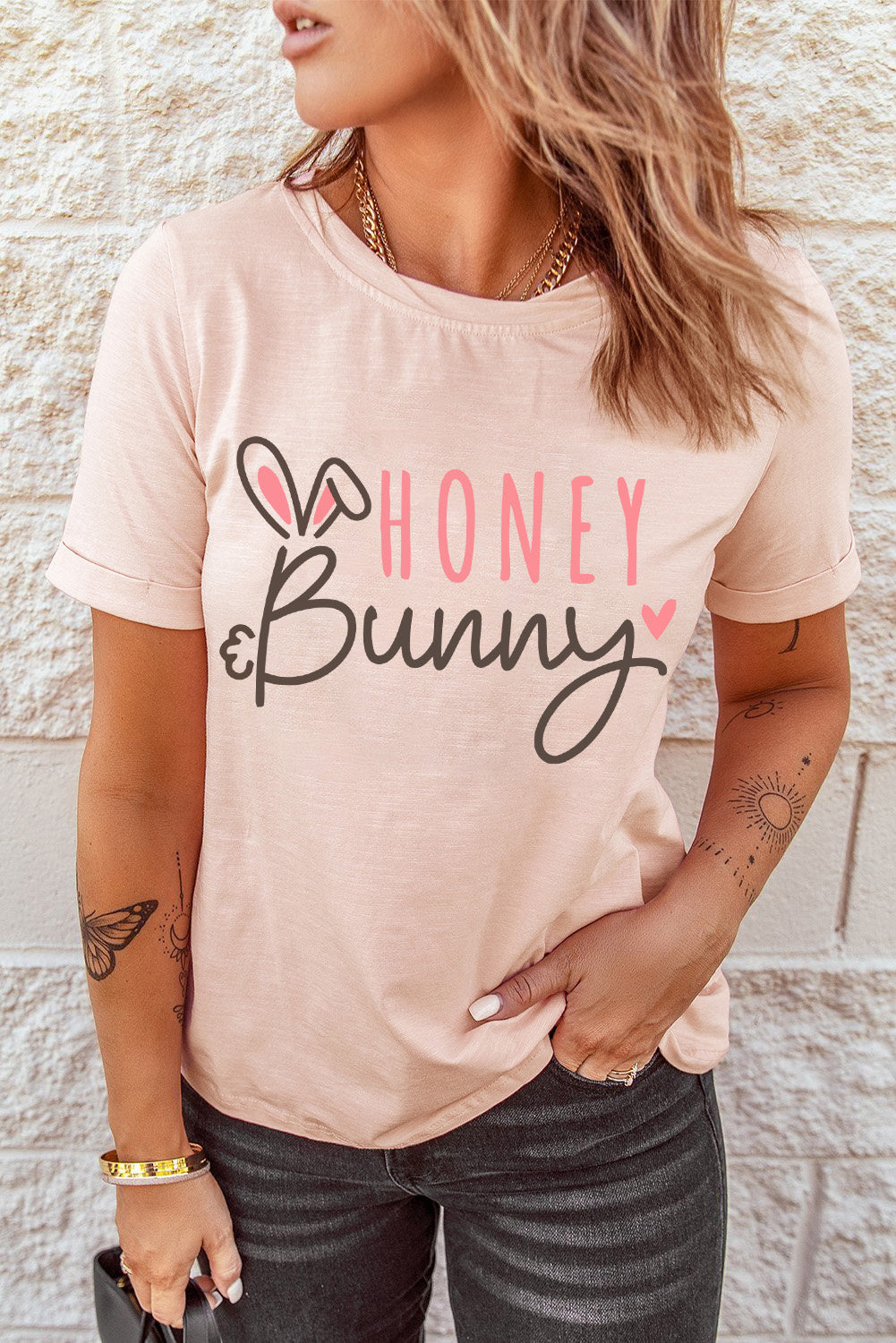 “The HONEY BUNNY” Graphic Easter Tee