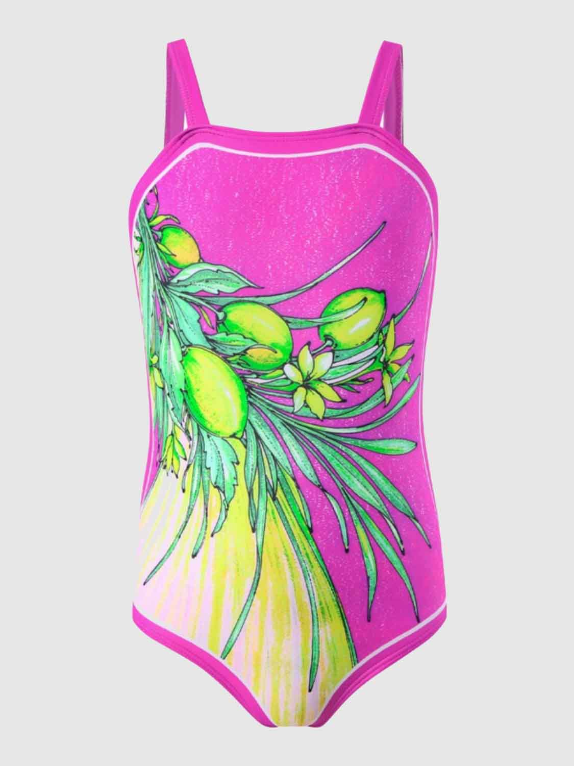 Printed Square Neck One-Piece Swimwear