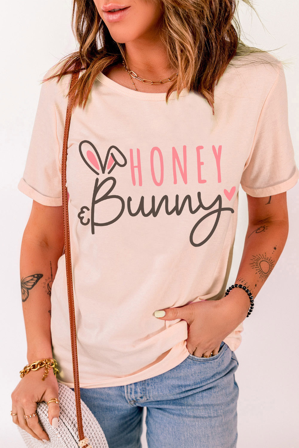 “The HONEY BUNNY” Graphic Easter Tee