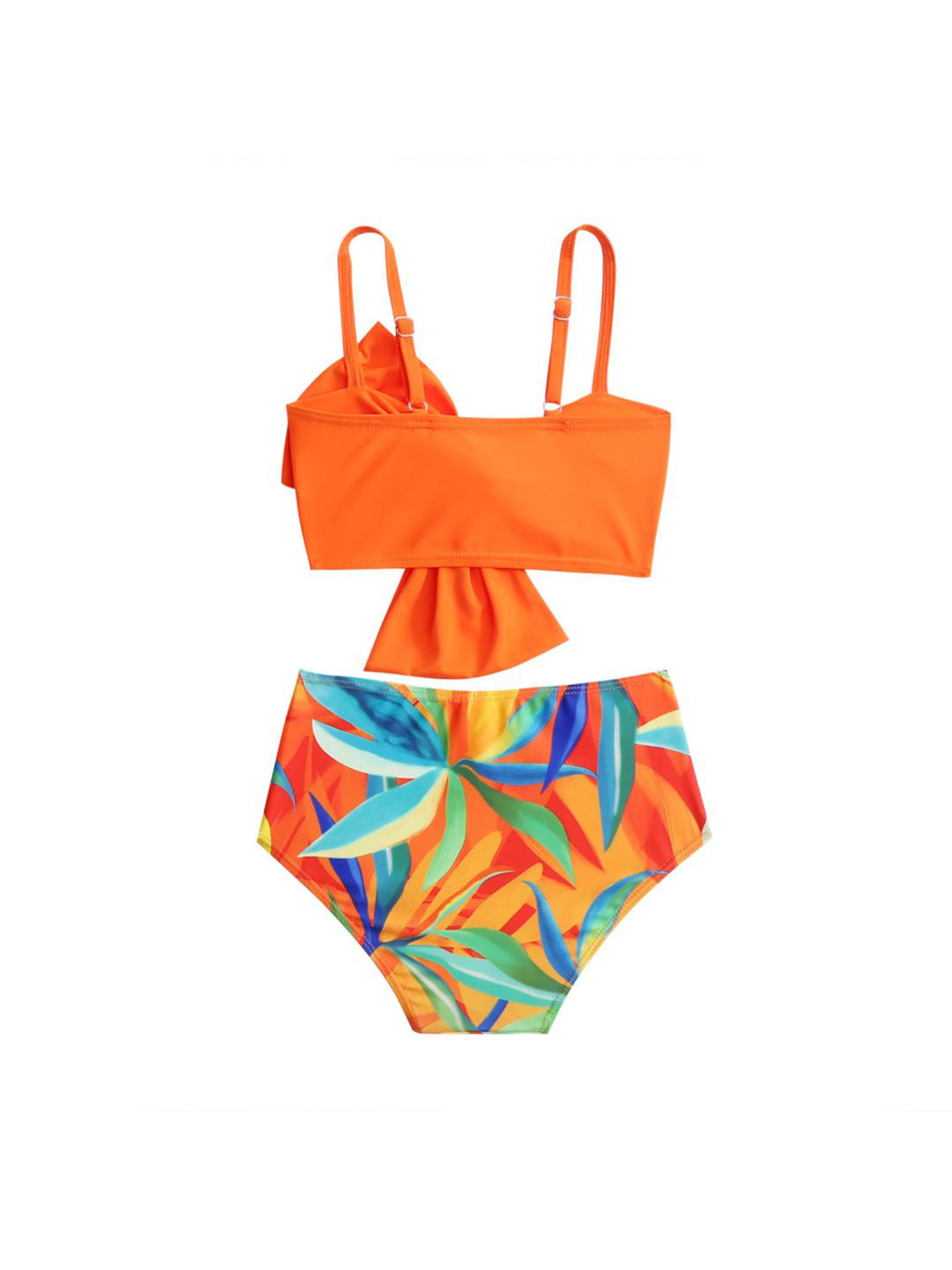 “The Kiddie Picasso” Twisted Spaghetti Strap Two-Piece Swim Set