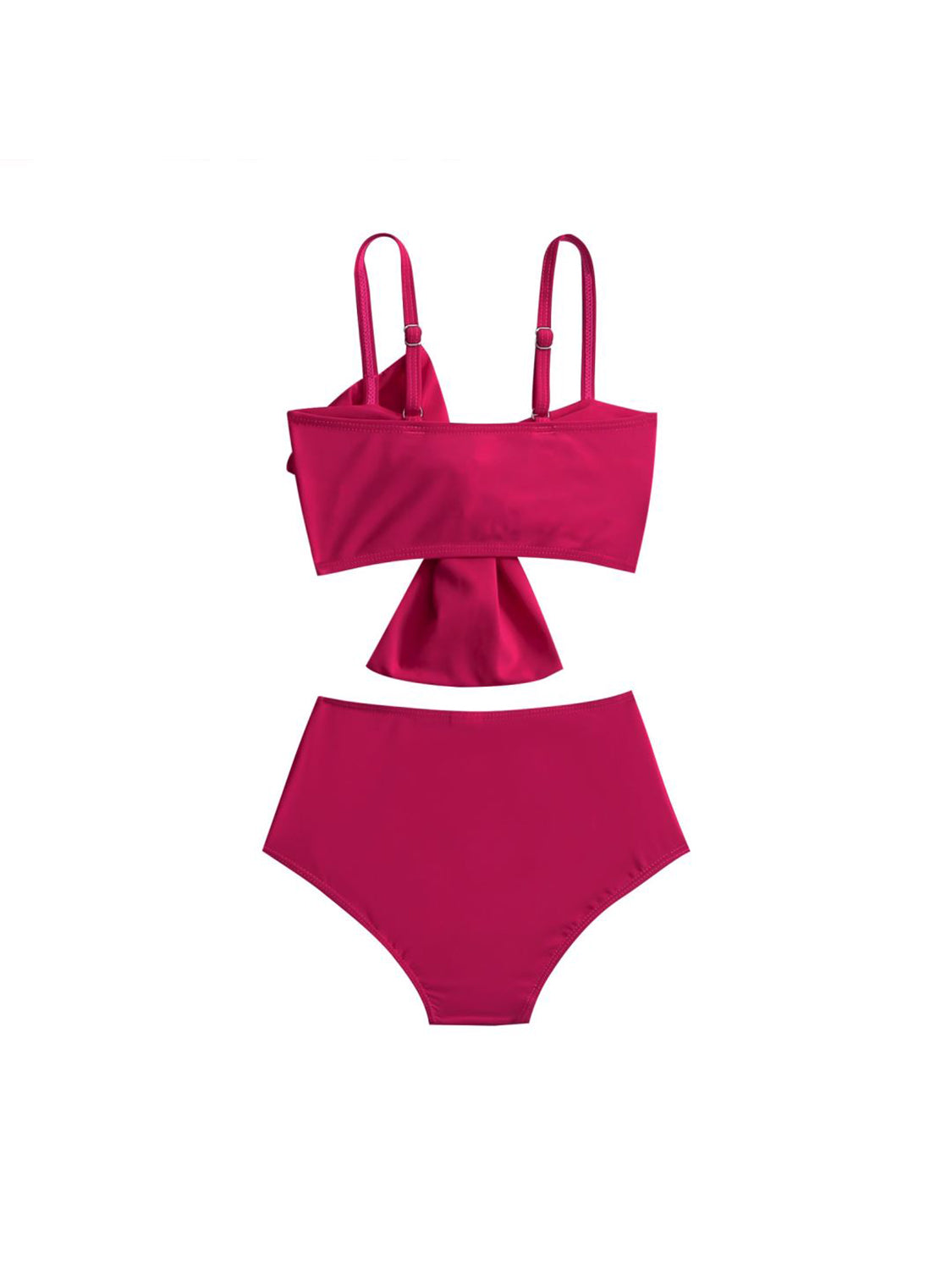 “The Kiddie Bongo” Twisted Spaghetti Strap Two-Piece Swim Set