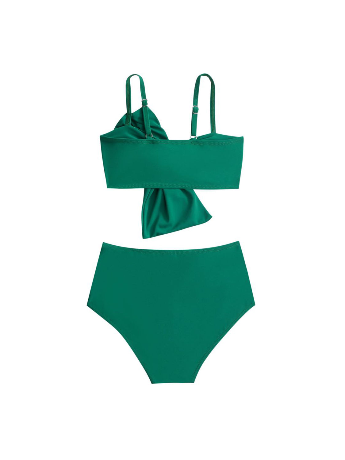 “The Kiddie Bongo” Twisted Spaghetti Strap Two-Piece Swim Set