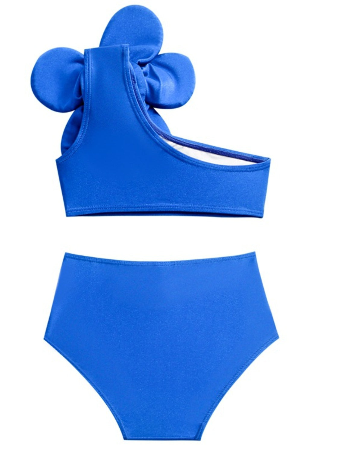 “The Kiddie Bloom” Single Shoulder Top and Brief Swim Set