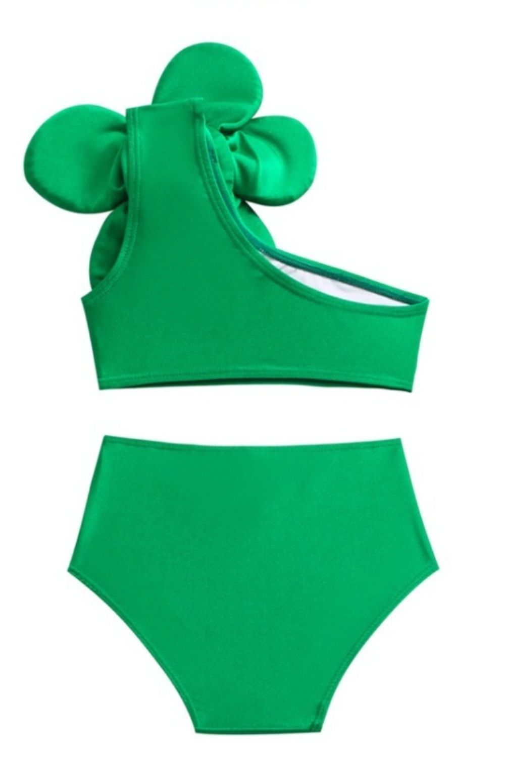 “The Kiddie Bloom” Single Shoulder Top and Brief Swim Set