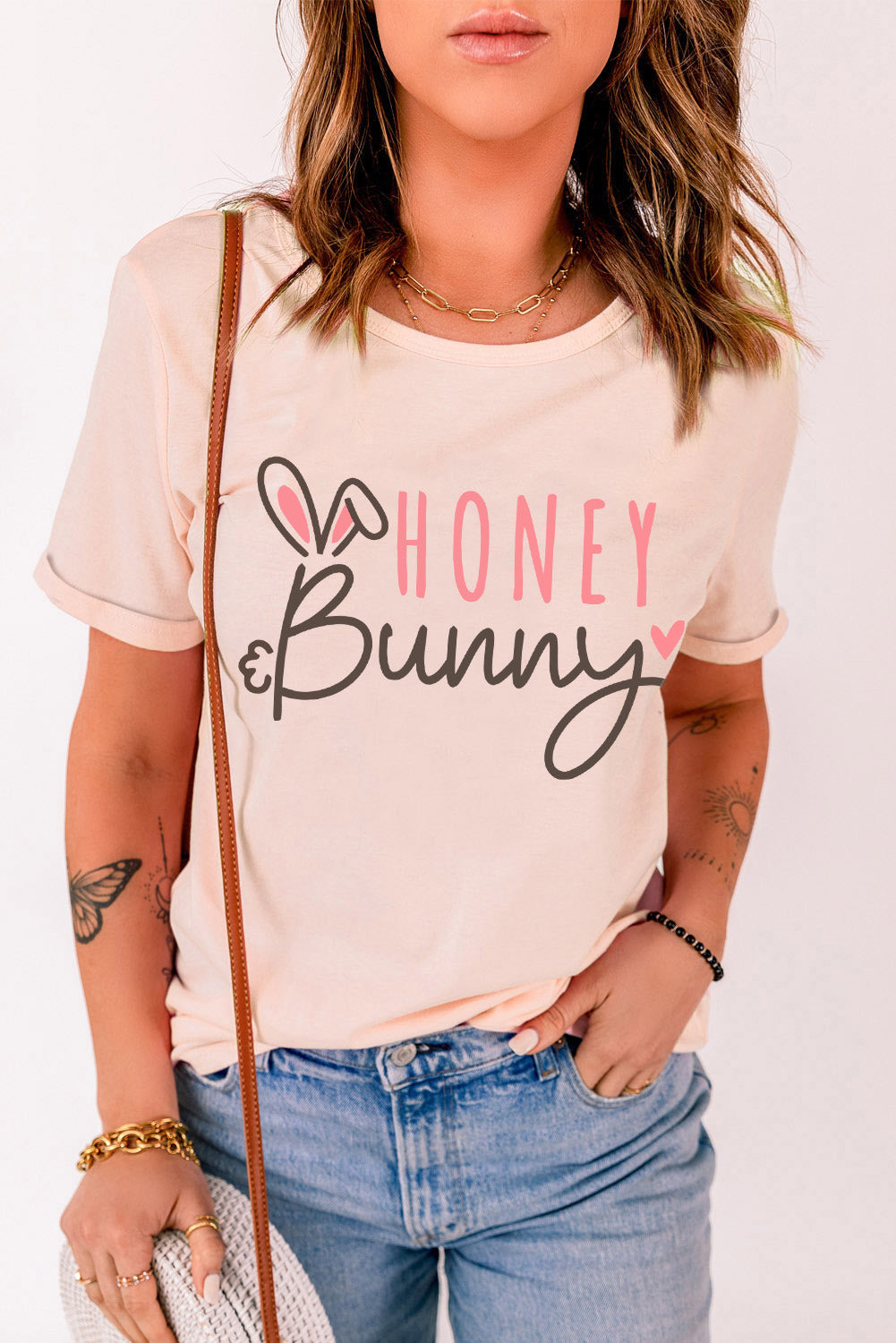 “The HONEY BUNNY” Graphic Easter Tee