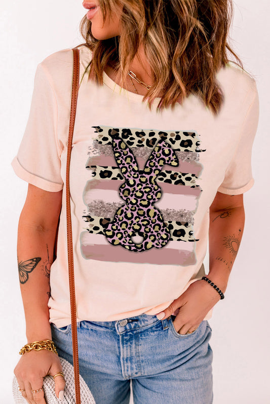 “The Easter Leopard Bunny” Graphic T-Shirt