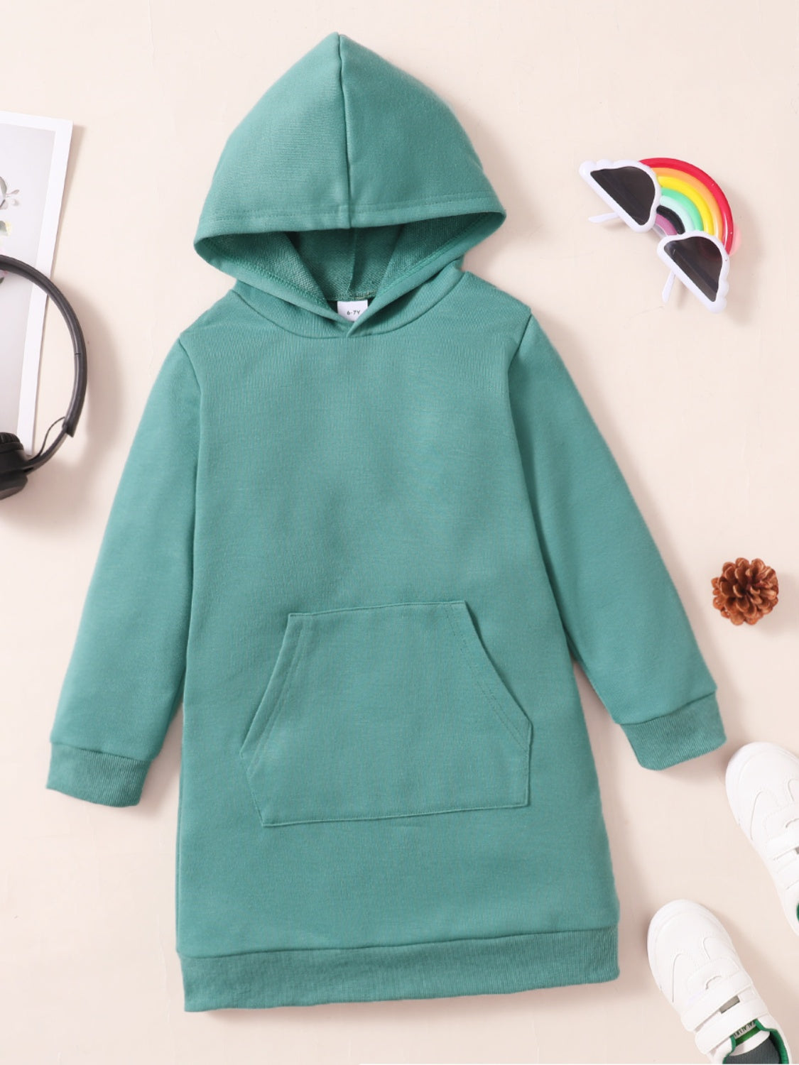 “The Kiddie Kangaroo” Pocket Long Hoodie