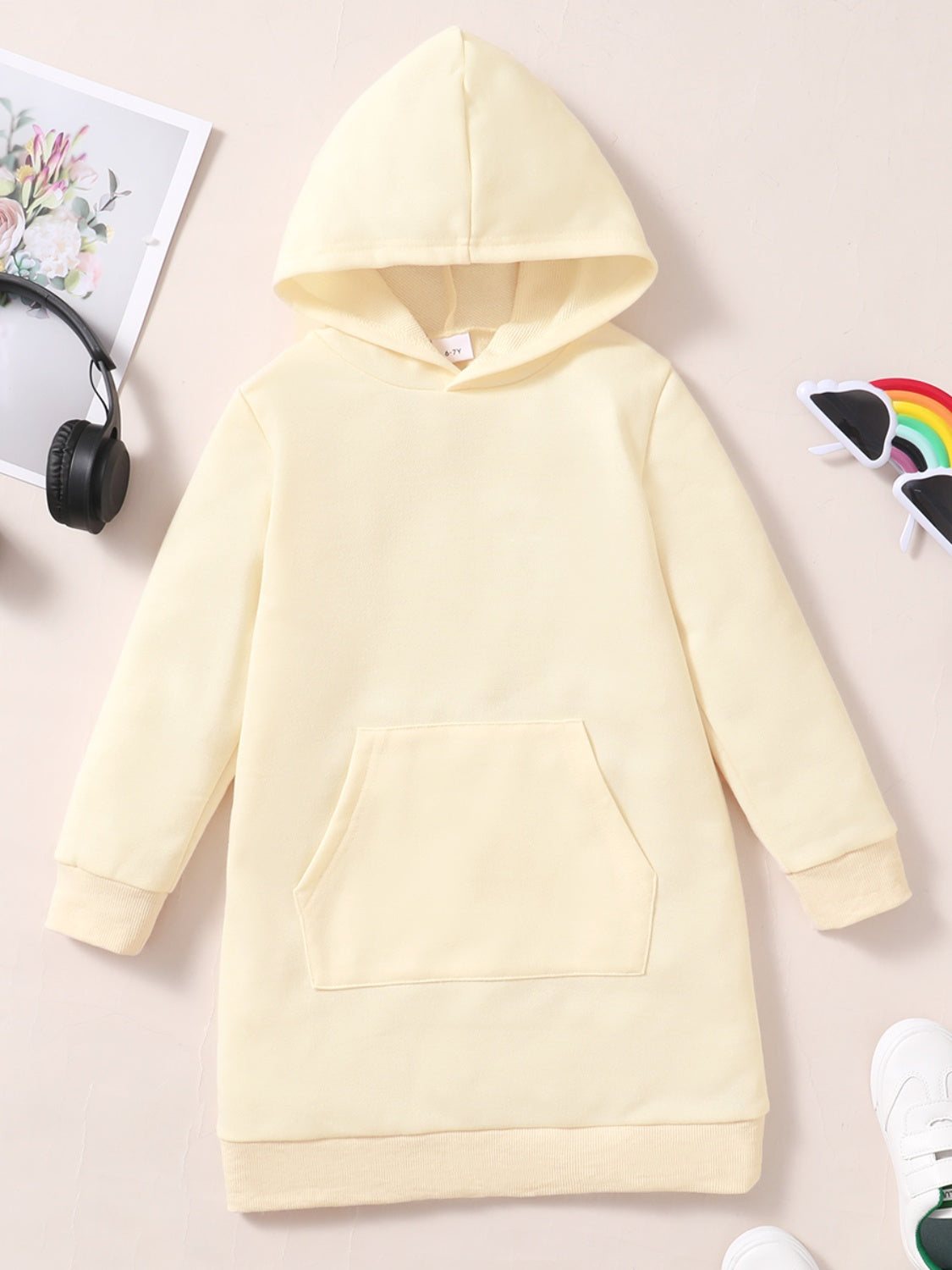 “The Kiddie Kangaroo” Pocket Long Hoodie