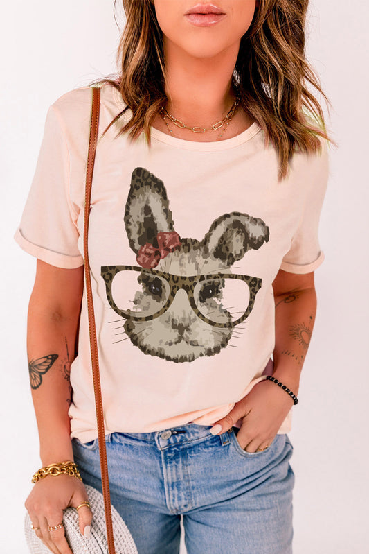 “The Sassy Easter Bunny” Graphic Cuffed T-Shirt