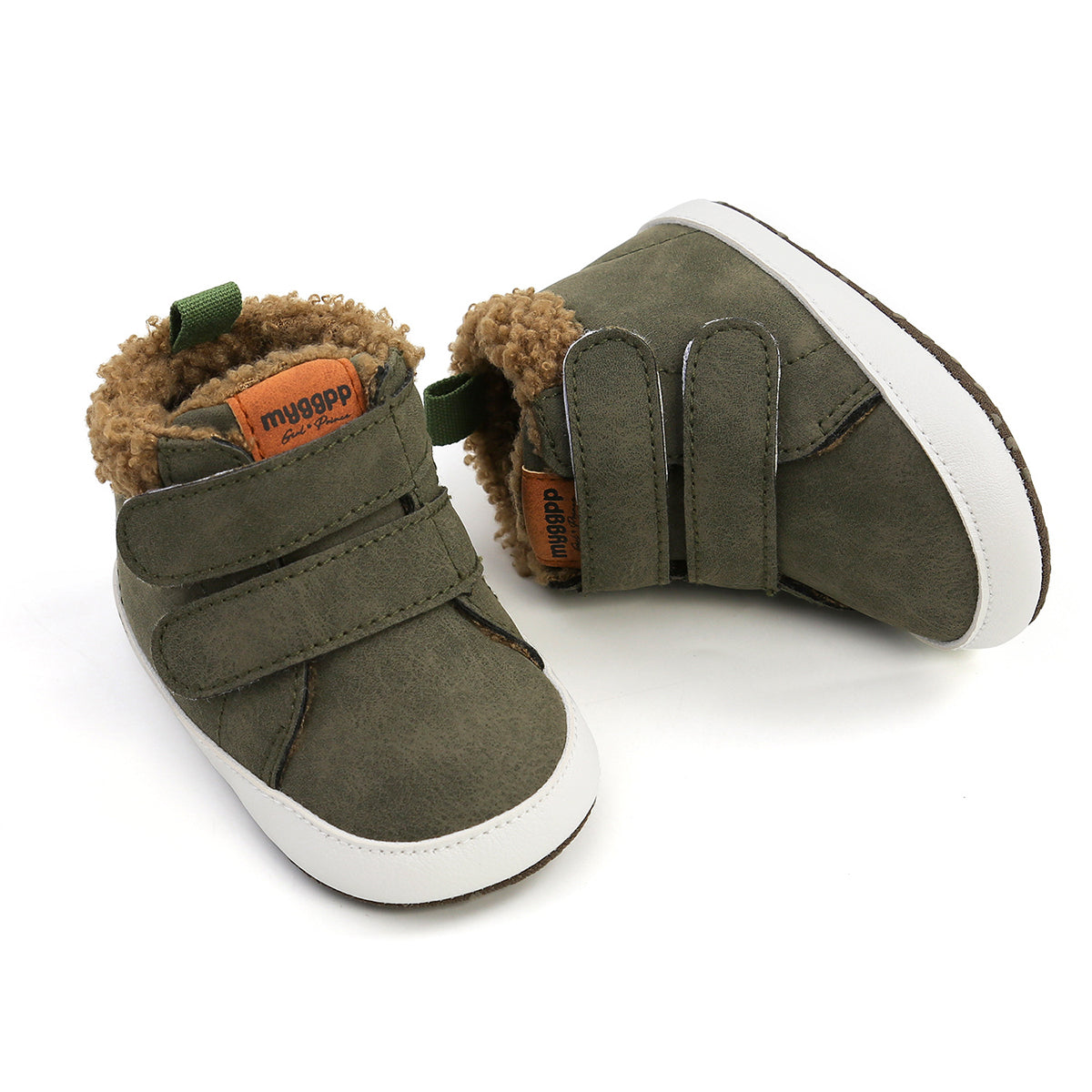 Baby Brick: Fuzzy Velcro Kid Sneakers