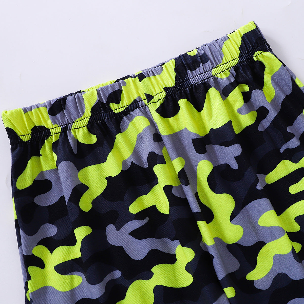 Brickie Boys: The Dinosaur Graphic Tee and Camouflage Shorts Set