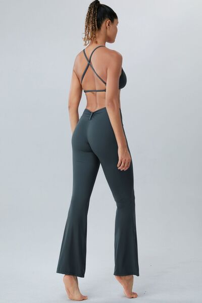 “The downward Spiral” Ruched High Waist Active Pants