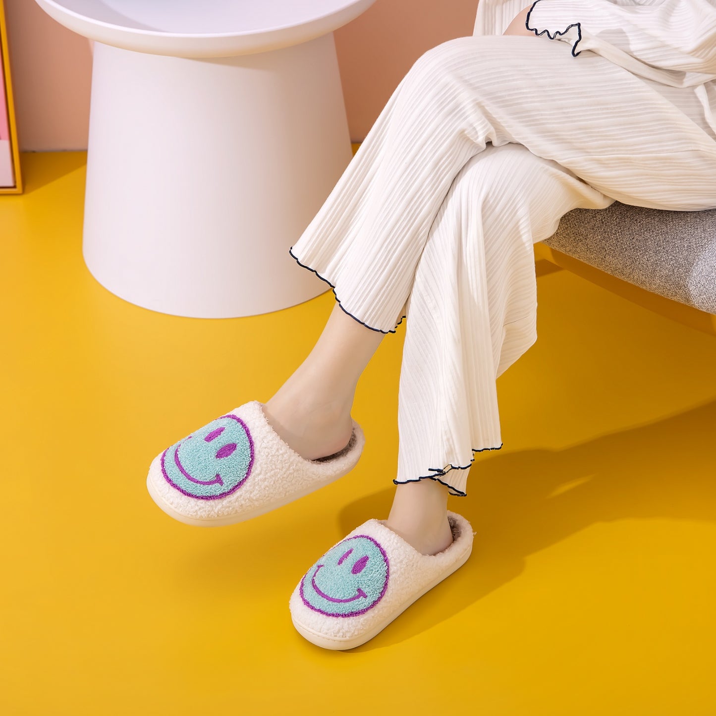 “The Big Chill” Smiley Face Slippers