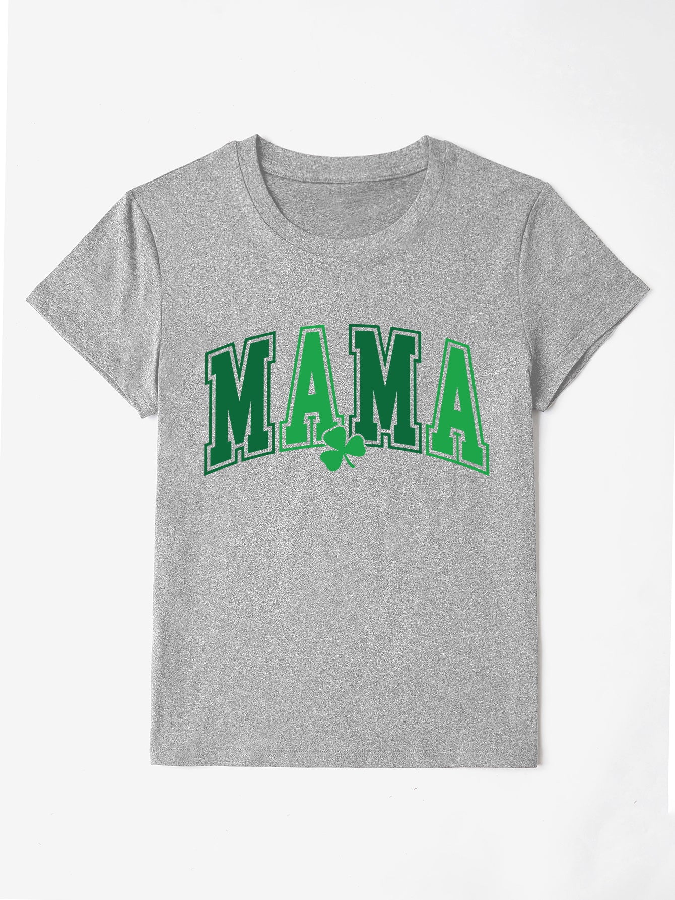 “The Lucky MAMA” Round Neck Short Sleeve T-Shirt