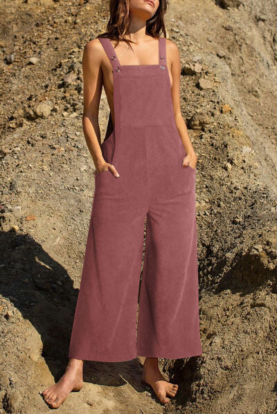 “The Swisher” Pocketed Wide Leg Overall