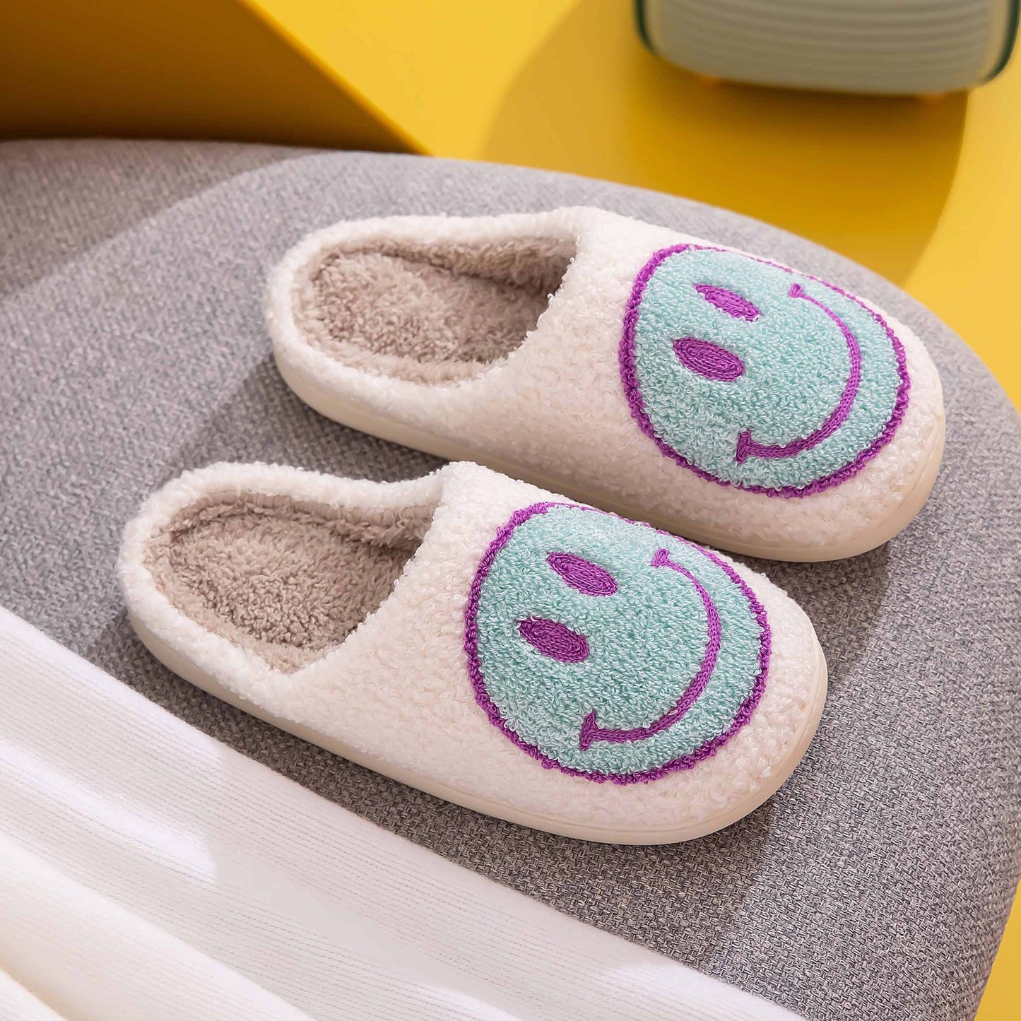 “The Big Chill” Smiley Face Slippers