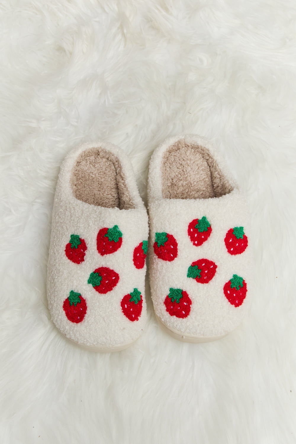 “The Every Slip” Printed Plush Slide Slippers