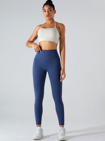 “The Squeeze” High Waist Wide Waistband Active Leggings