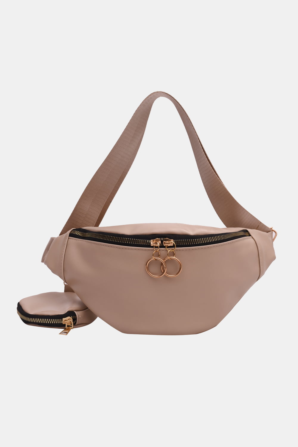 Leather Sling Bag with Small Purse