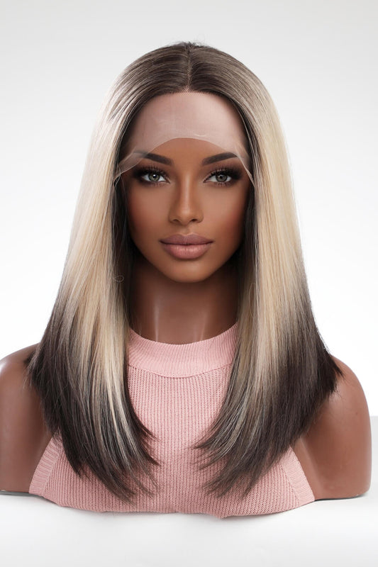 (Sienna)13*2" Lace Front Wigs Synthetic Long Straight 16" 150% Density