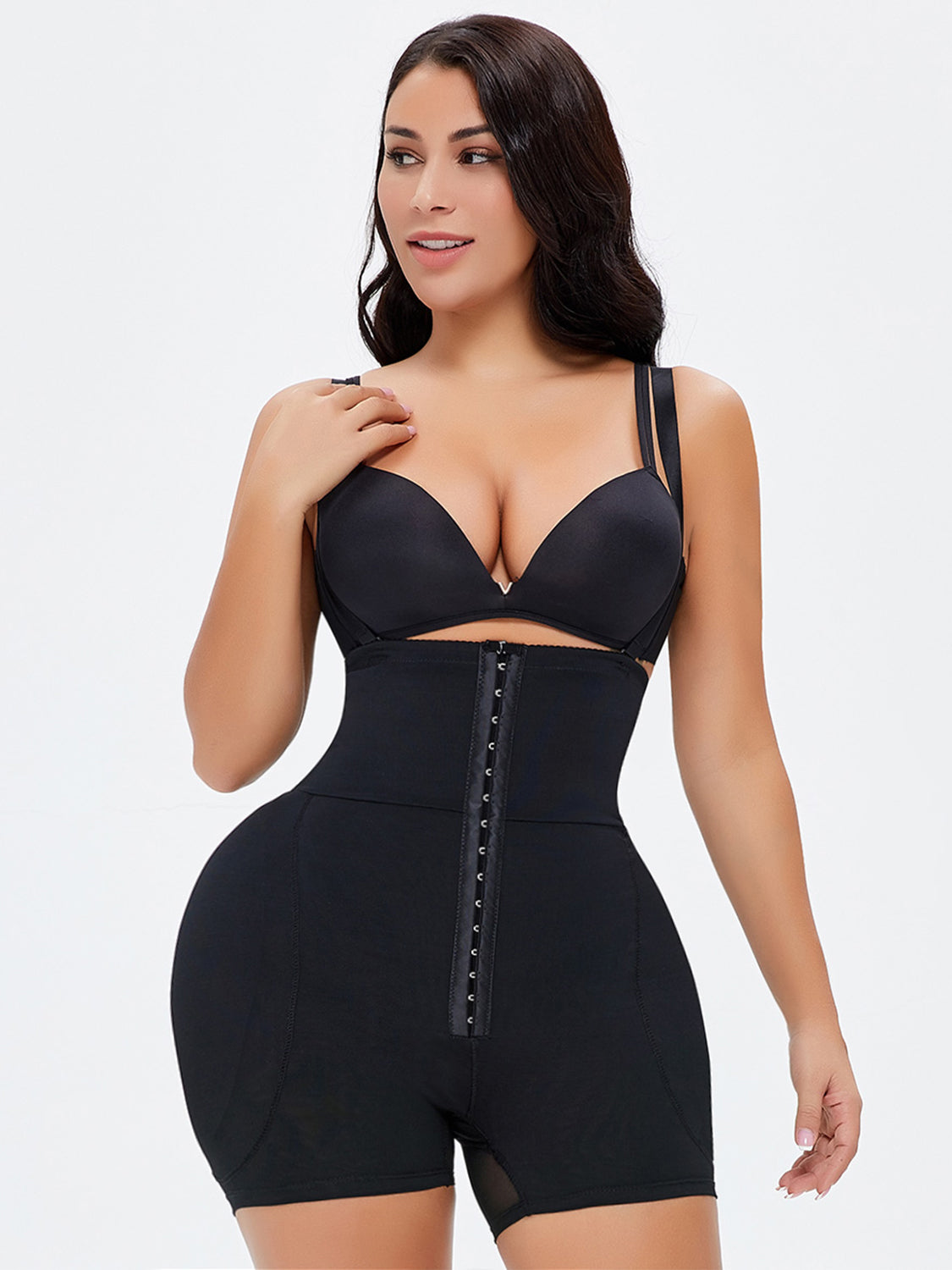 “Brick Fit:Full Size Hook-and-Eye Under-Bust Shaping Bodysuit