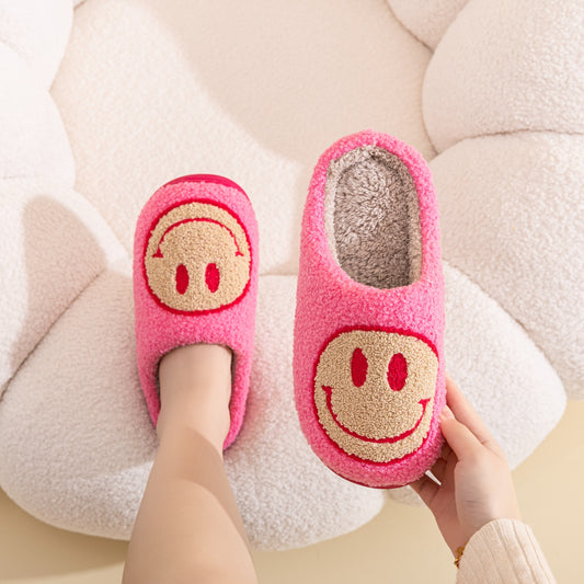 “The So Happy” Smiley Face Slippers