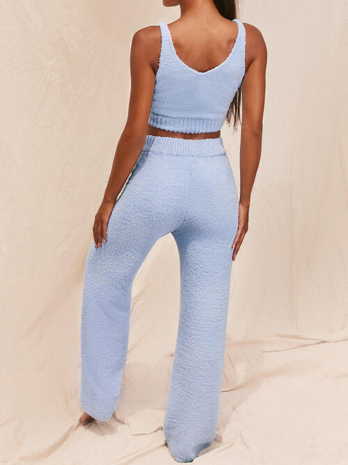 “The Cuddle Me” V-Neck Tank and Pants Set