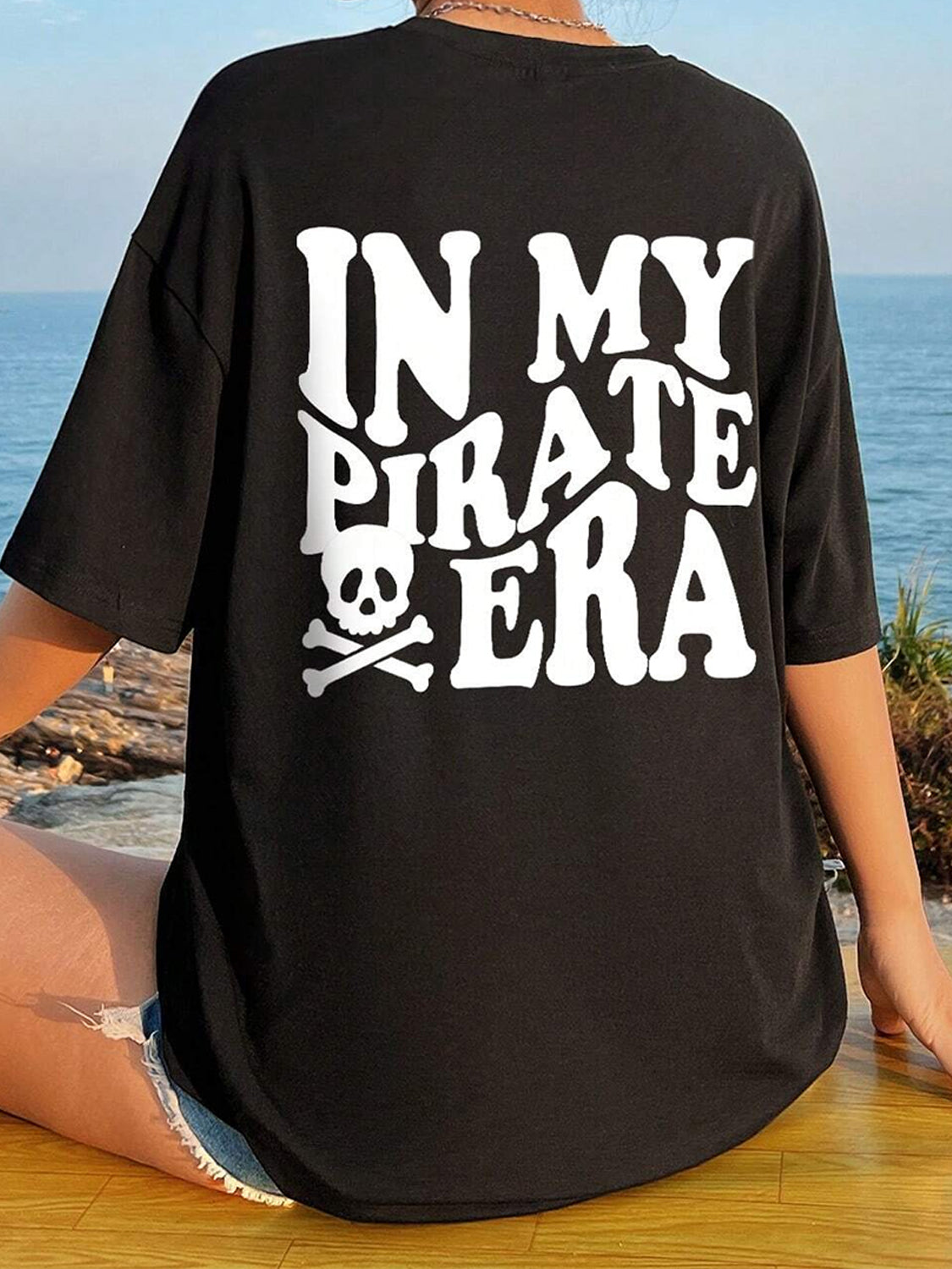 “IN MY PIRATE ERA” Round Neck T-Shirt