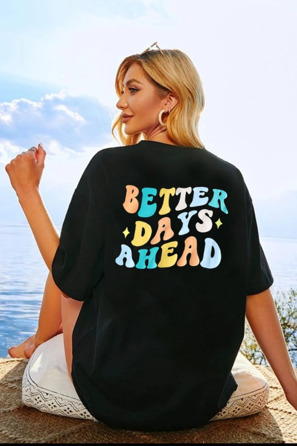 “The BETTER DAYS AHEAD” Round Neck T-Shirt