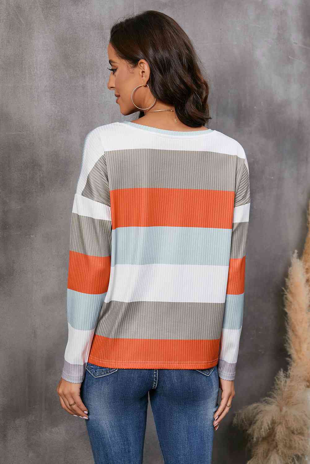 “The Wide Stripe” Top with Pocket