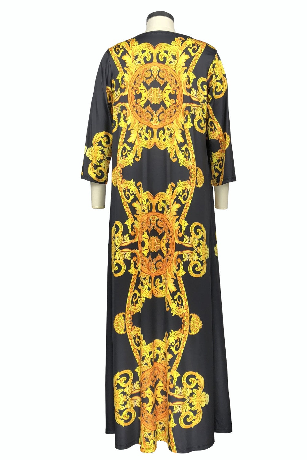 “The V Pool Party” Printed Plunge One-Piece and Cover Up Swim Set