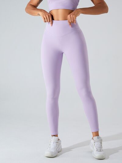 “The Squeeze” High Waist Wide Waistband Active Leggings