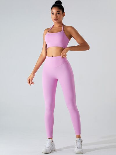 “The Squeeze” High Waist Wide Waistband Active Leggings