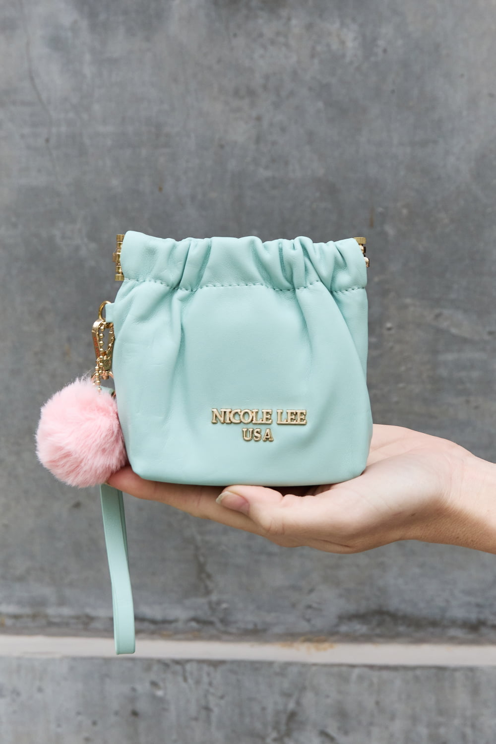 Brick Bag:Nicole USA Faux Leather Pouch