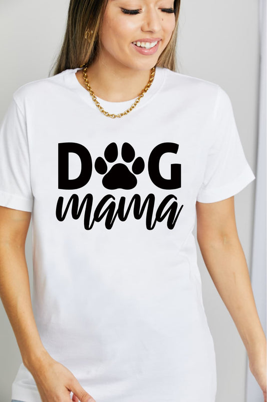 “The DOG MAMA” Graphic Cotton T-Shirt