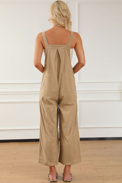 “The Swisher” Pocketed Wide Leg Overall