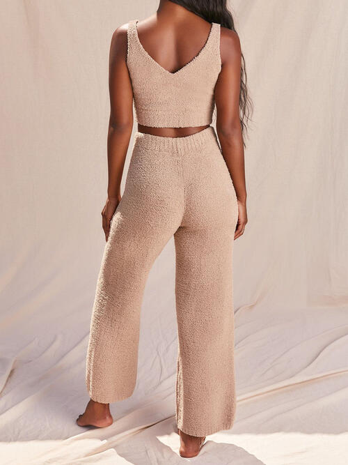 “The Cuddle Me” V-Neck Tank and Pants Set