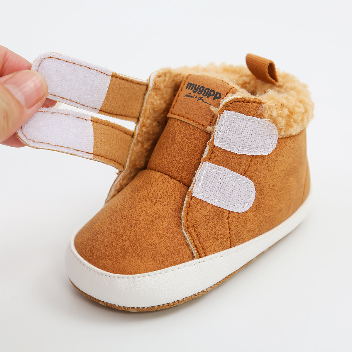 Baby Brick: Fuzzy Velcro Kid Sneakers